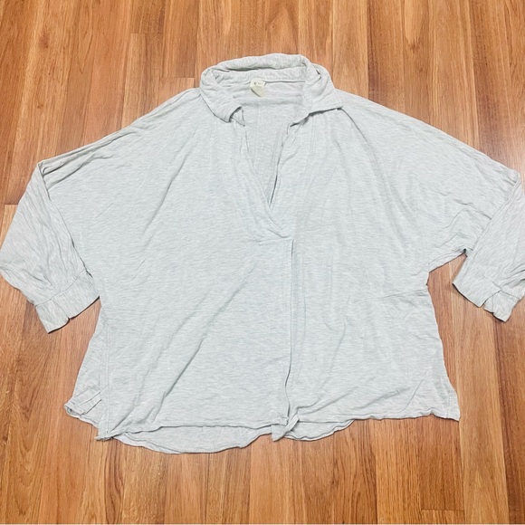 Free People We The Free Can't Fool Me Tee Gray Womens Size S Comfy Oversized - Picture 3 of 7